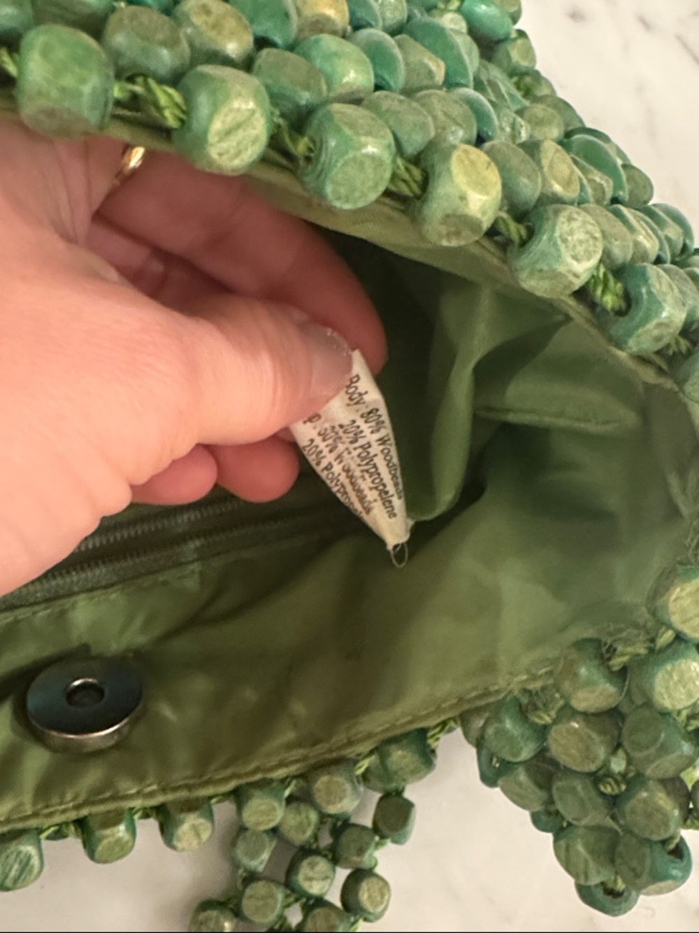 The Sak Green Beaded Shoulder Bag - Picture 6 of 6